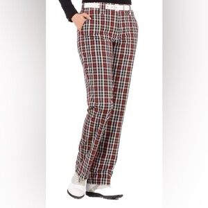 Golfino Women’s Plaid Insulated Thermo Comfort Warm Lined Golf Pants Size 12